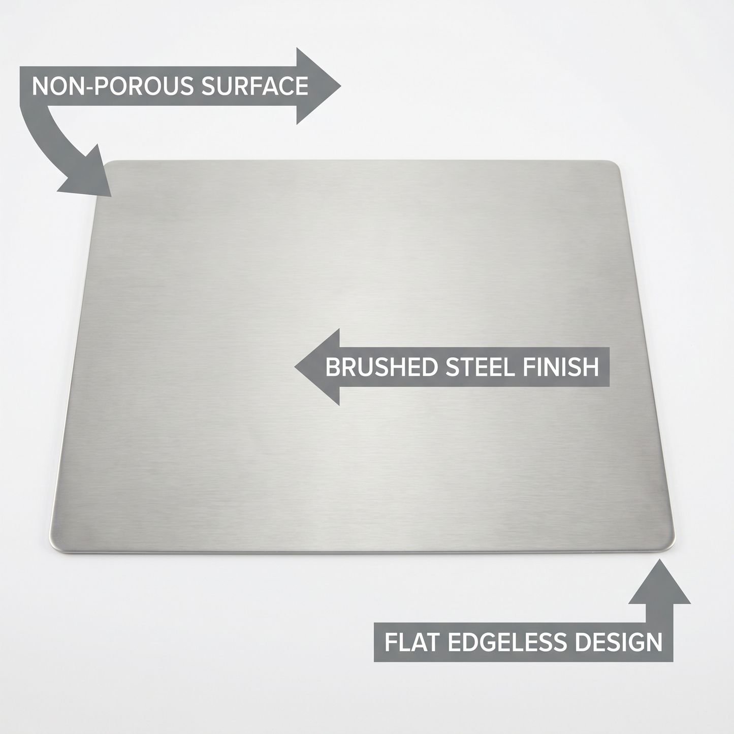 Stainless Steel Cutting Board - Feature Callout