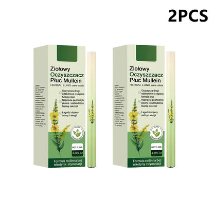1/3/4Pcs Herbal Diffuser Pen with Extracts of Mullein Mints Rosemary Natural for Lung Cleansing Clear Breathing Improvement