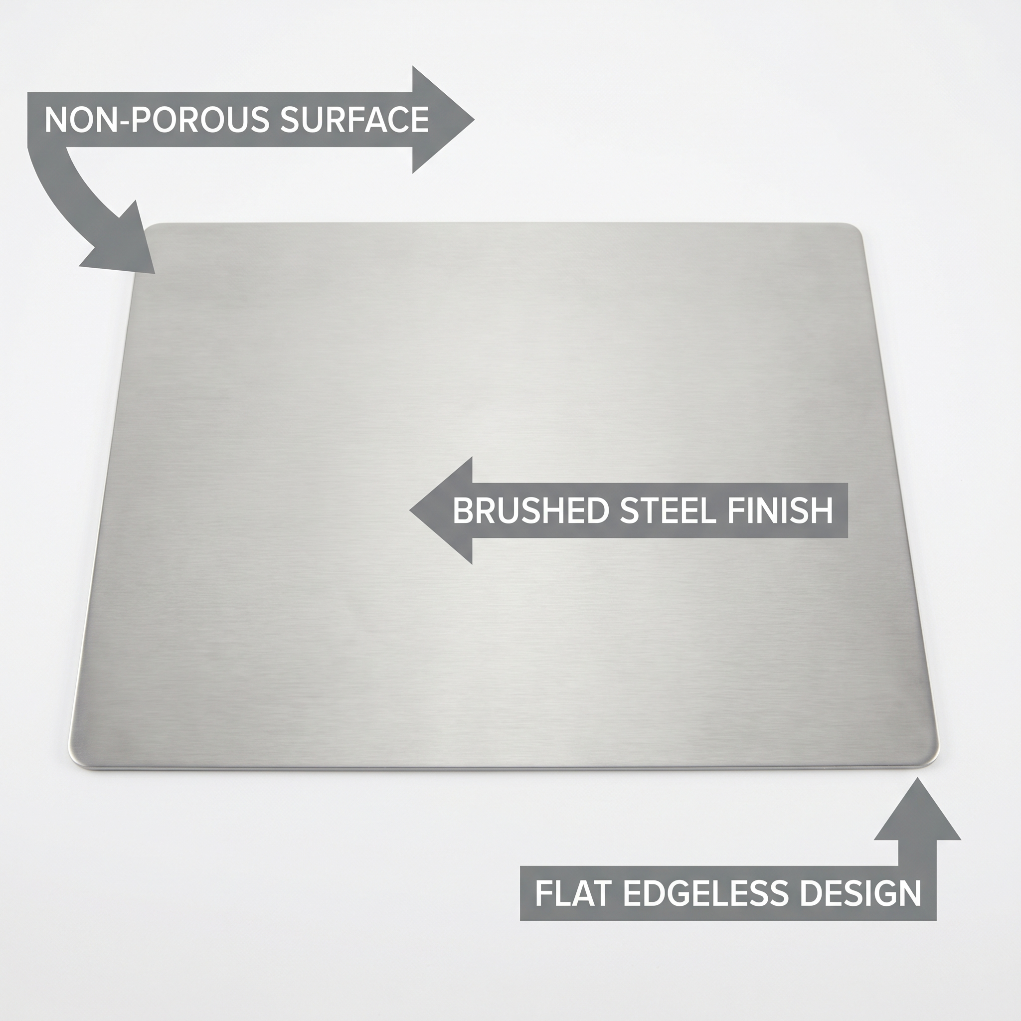 Stainless Steel Cutting Board - Feature Callout
