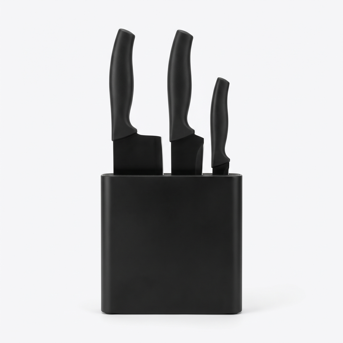 Black Knife Set - White Studio Hero