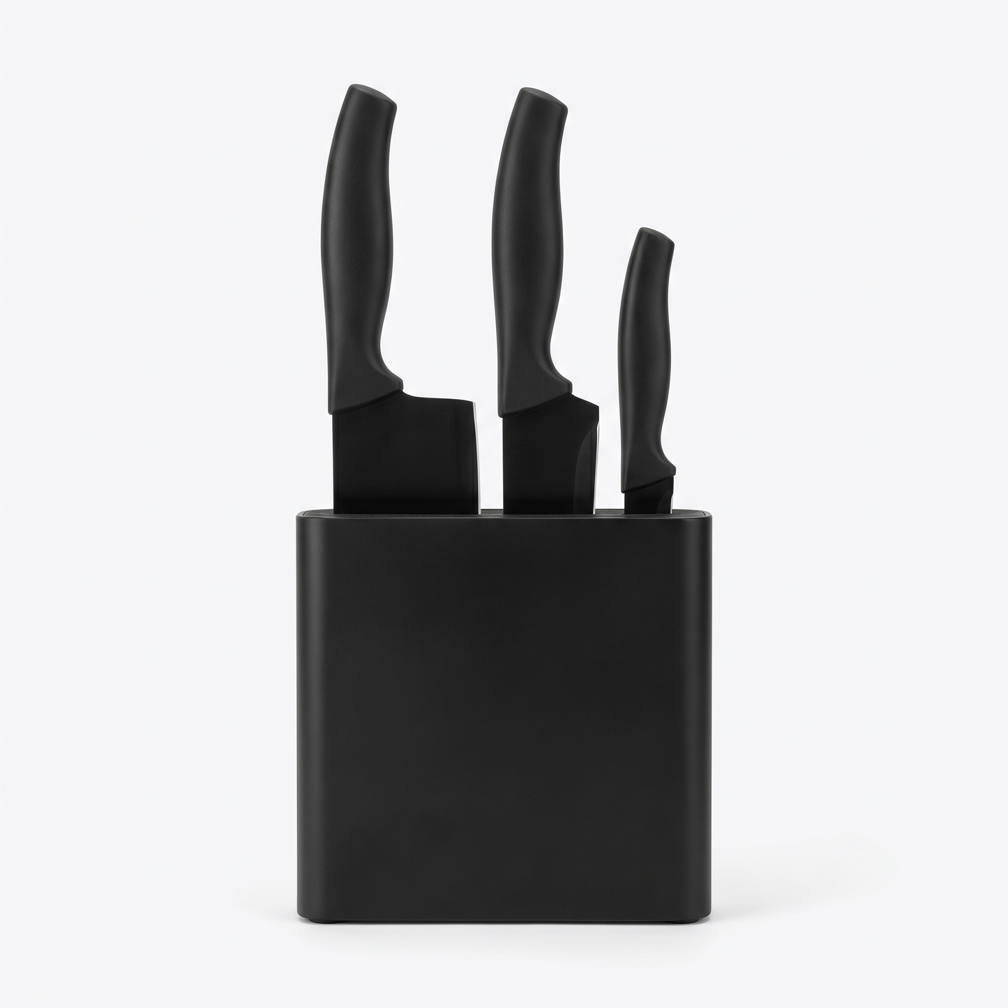 Black Knife Set - White Studio Hero