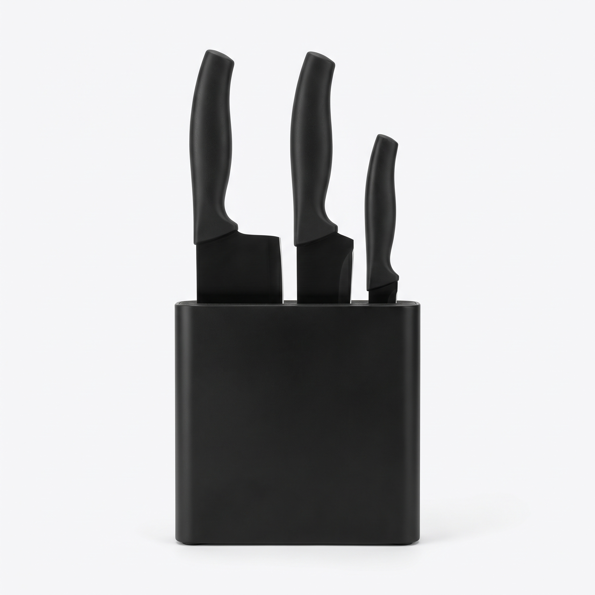 Black Knife Set - White Studio Hero